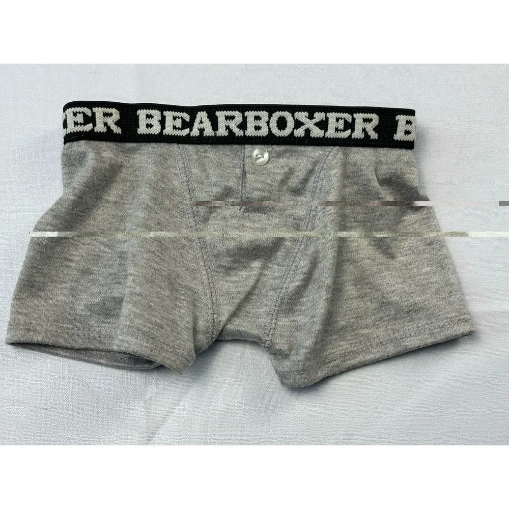 Build-A-Bear Workshop Gray Boxer Shorts Elastic Logo Waistband Bearboxer‎